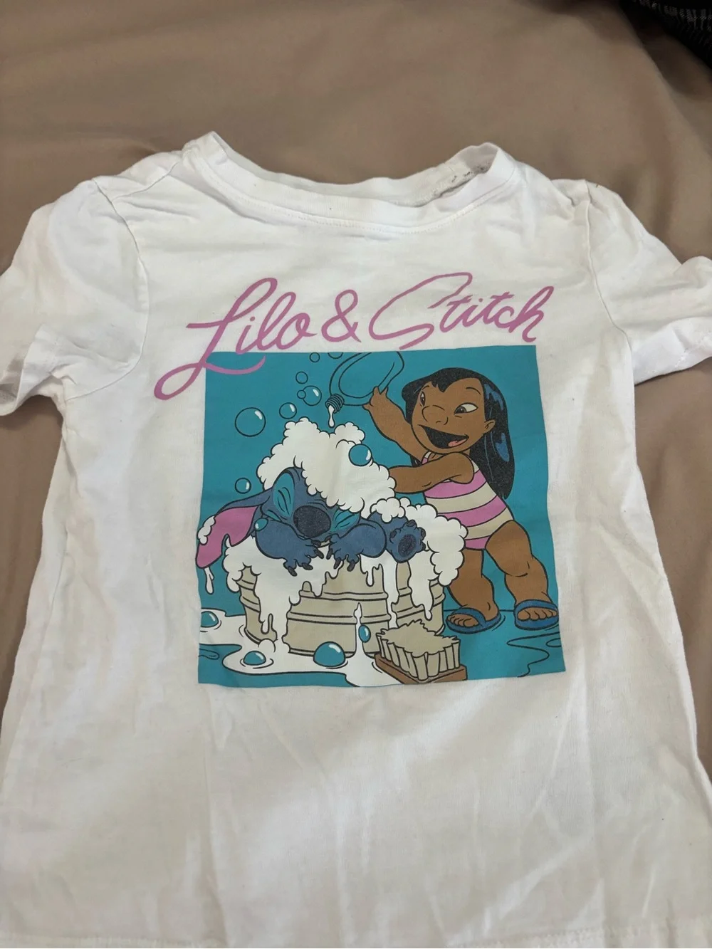 Rapunzel Purple Tee, Lilo & Stitch White Tee, Beetlejuice Tee bundle